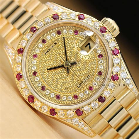 rolex ruby diamond|gold rolex with rubies.